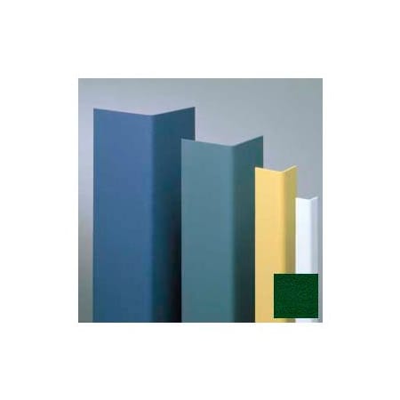 Pawling Vinyl Surface Mounted Corner Guard, 90Deg Corner, 3/4" Wings, 4'H, Hunter GRN, Vinyl W/Tape CGT-34-4-156